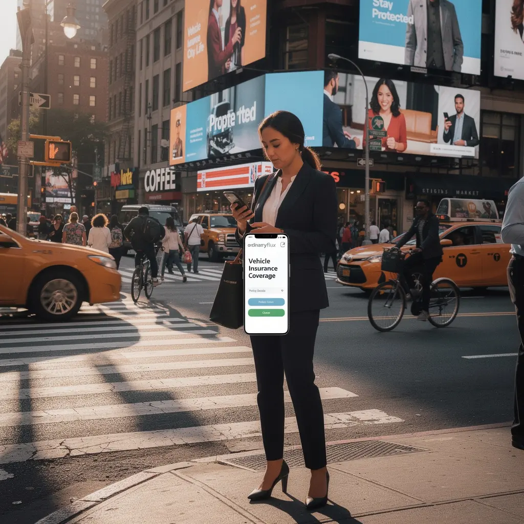 Mężczyzna rozmawiający z agentem ubezpieczeniowym o polisie samochodowej.